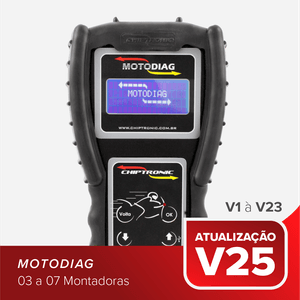 Atualização do Scanner Motodiag (V1 a V25)