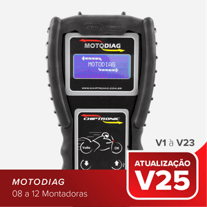 Atualização do Scanner Motodiag (V1 a V25)