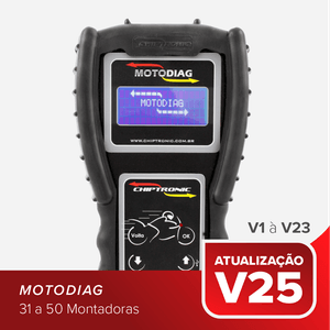 Atualização do Scanner Motodiag (V1 a V25)